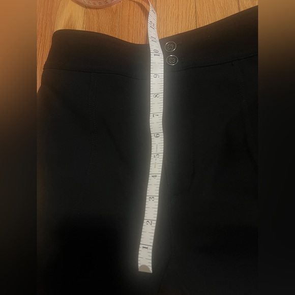 Anthropologie Maeve black slit-front hem Ponte knit flared pant women’s size 4 - Picture 11 of 15